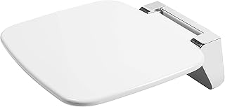 Cornat Duschklappsitz-Belastbar bis 160 kg-Platzsparend hochklappbar-Rutschfeste Sitzfläche-Pfle…