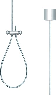 Deckenhalter für Duschstangen – Deckenabhängung 1,50 m aus Messing & Edelstahl rostfrei – i…