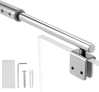 QWORK® Stützstange Duschwände, 700-1200 mm Verstellbar Stabilisierungsstange, Teleskop-Stützs…