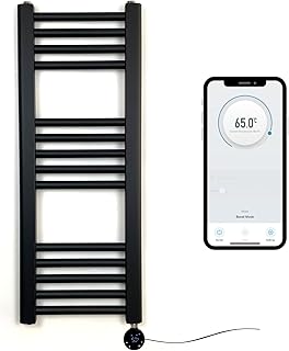 Elektrischer Handtuchhalter, WLAN-gesteuert, 300 mm B x 800 mm H, 7 Tage programmierbarer Timer, …