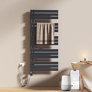 EMKE WiFi Badheizkörper Elektrisch 1320×600 mm – Flach Handtuchheizkörper Elektrisch, Elektrisc…