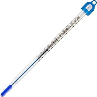 Wasserthermometer für Wassertemperatur und Flüssigkeiten – Laborthermometer Bereich: -10 bis +1…