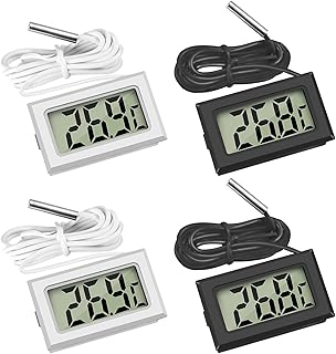 Thlevel LCD Digital Thermometer Temperatur Tester mit Externem Sensor Mini für Kühlschrank Gefr…