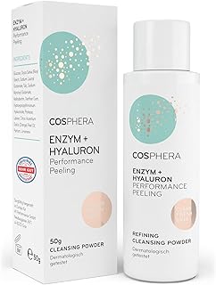 Enzym Peeling Gesicht mit Hyaluron (100% Veganes Enzym Powder) – Sanfte, porentiefe Gesichtsreini…