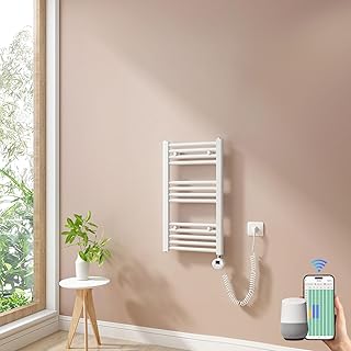 Heilmetz Smart WiFi Badheizkörper Elektrisch 70x40cm Elektrischer Handtuchtrockner mit Thermosta…