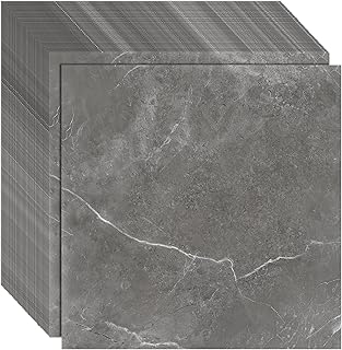 CYEER 40 Stück Vinylboden Selbstklebend 30×30 cm – Bodenfliesen in Grau Marmor Optik für Küche…