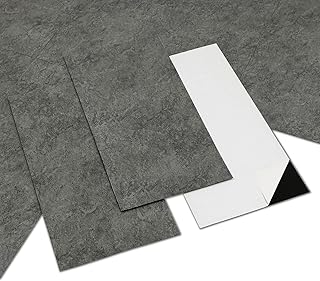 Vinylboden Selbstklebend, PVC Bodenbelag Selbstklebende Bodenfliesen Wasserdicht Extra Abriebfest…