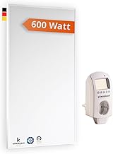 Könighaus Infrarotheizung – 600 Watt – Eco-Modell – weißer Rahmen – TÜV SÜD – 5 Jahre Herstel…