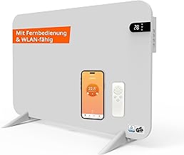 Könighaus 450W Smart Dual-Infrarotheizung V2 – Standgerät/Wandmontage – WLAN App-Steuerung mit …