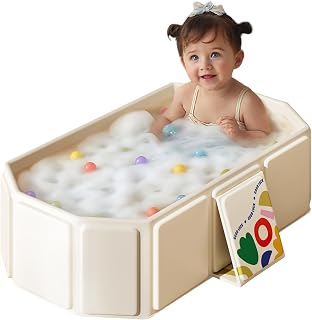 Faltbare Kinderbadewanne – Multifunktionale Badewanne für Dusche, platzsparend und tragbar, id…