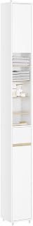 SoBuy Badezimmerschrank Hochschrank Schmal 20x20x180cm Für Kleine Bäder | Platzsparender Badsch…