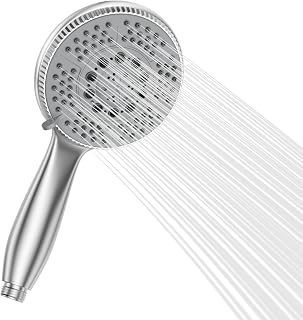 Vinabo Handbrause Duschkopf – 5 Strahlarten wassersparend | als Sparduschkopf mit Massagefunkti…