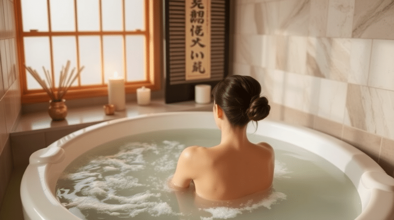 Japanisches Baderitual für Körper und Geist